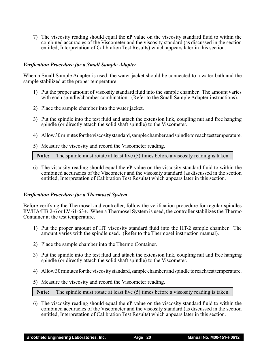 Brookfield Dial Stepper Viscometer User Manual | Page 20 / 35