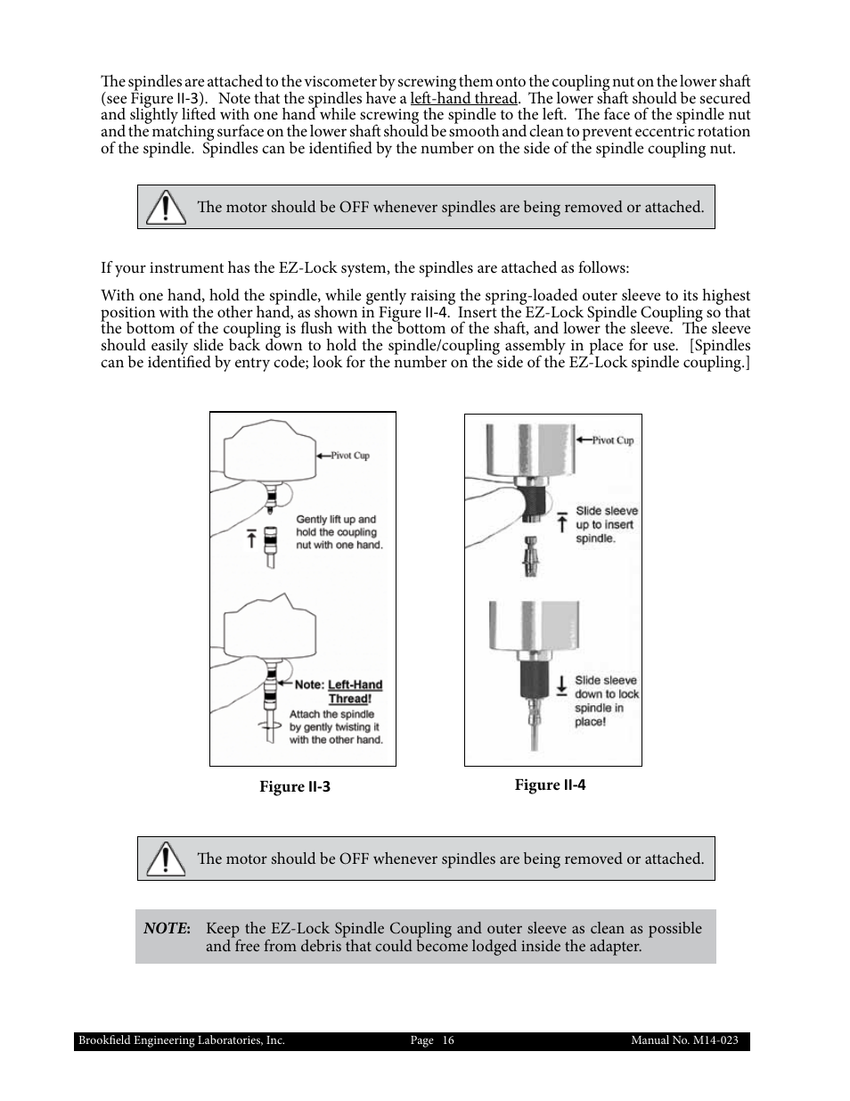 Brookfield DV1 Viscometer User Manual | Page 16 / 63