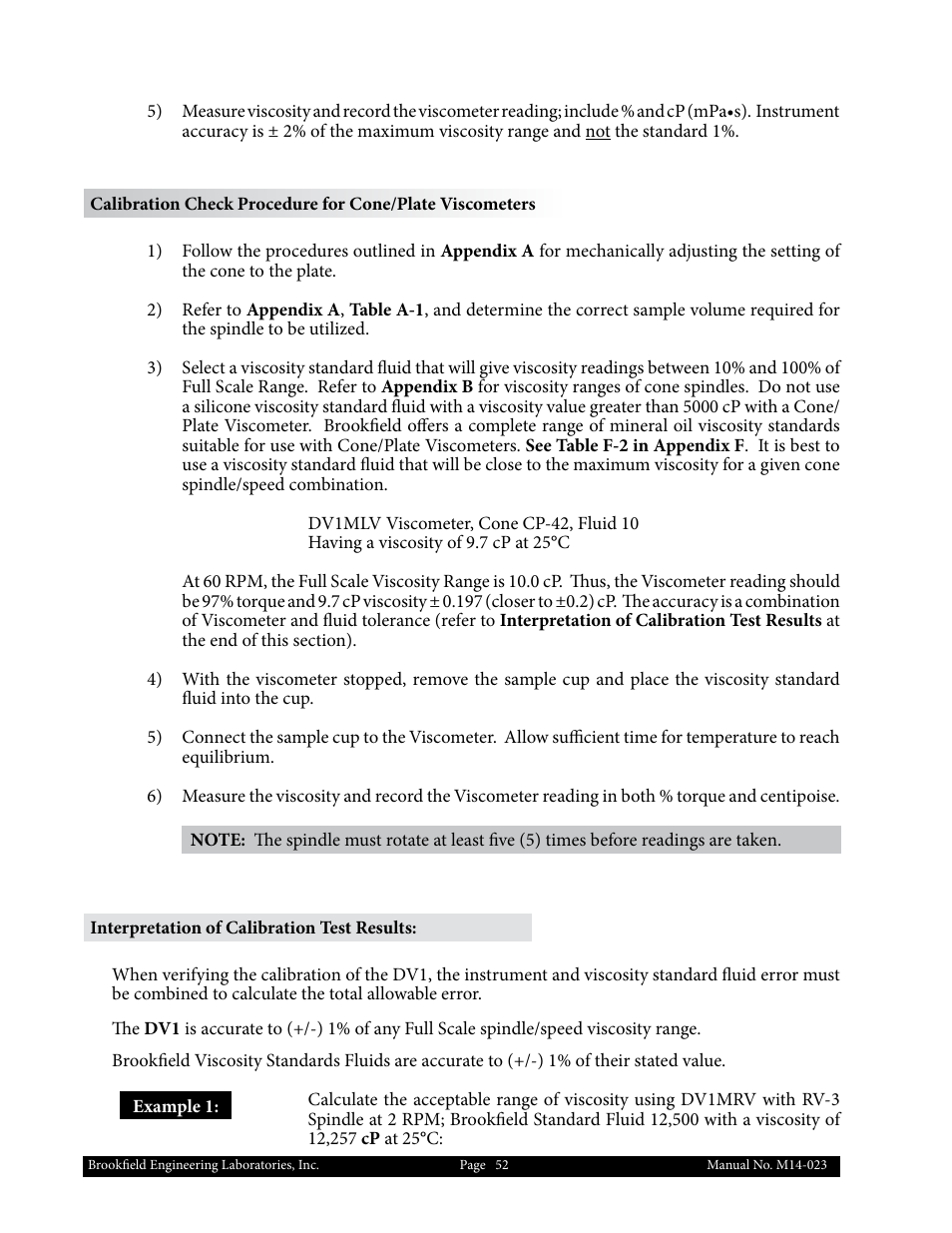 Brookfield DV1 Viscometer User Manual | Page 52 / 63