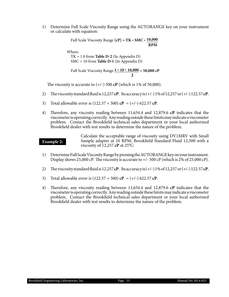 Brookfield DV1 Viscometer User Manual | Page 53 / 63