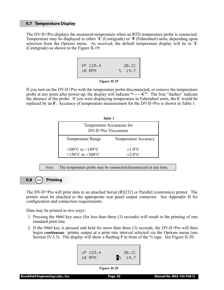 Brookfield DV2+Pro Viscometer User Manual | Page 20 / 101