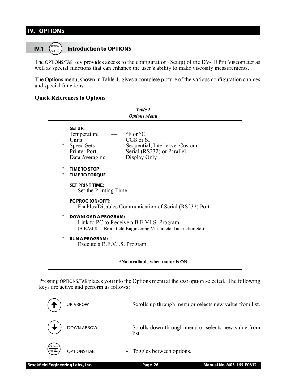 Brookfield DV2+Pro Viscometer User Manual | Page 26 / 101