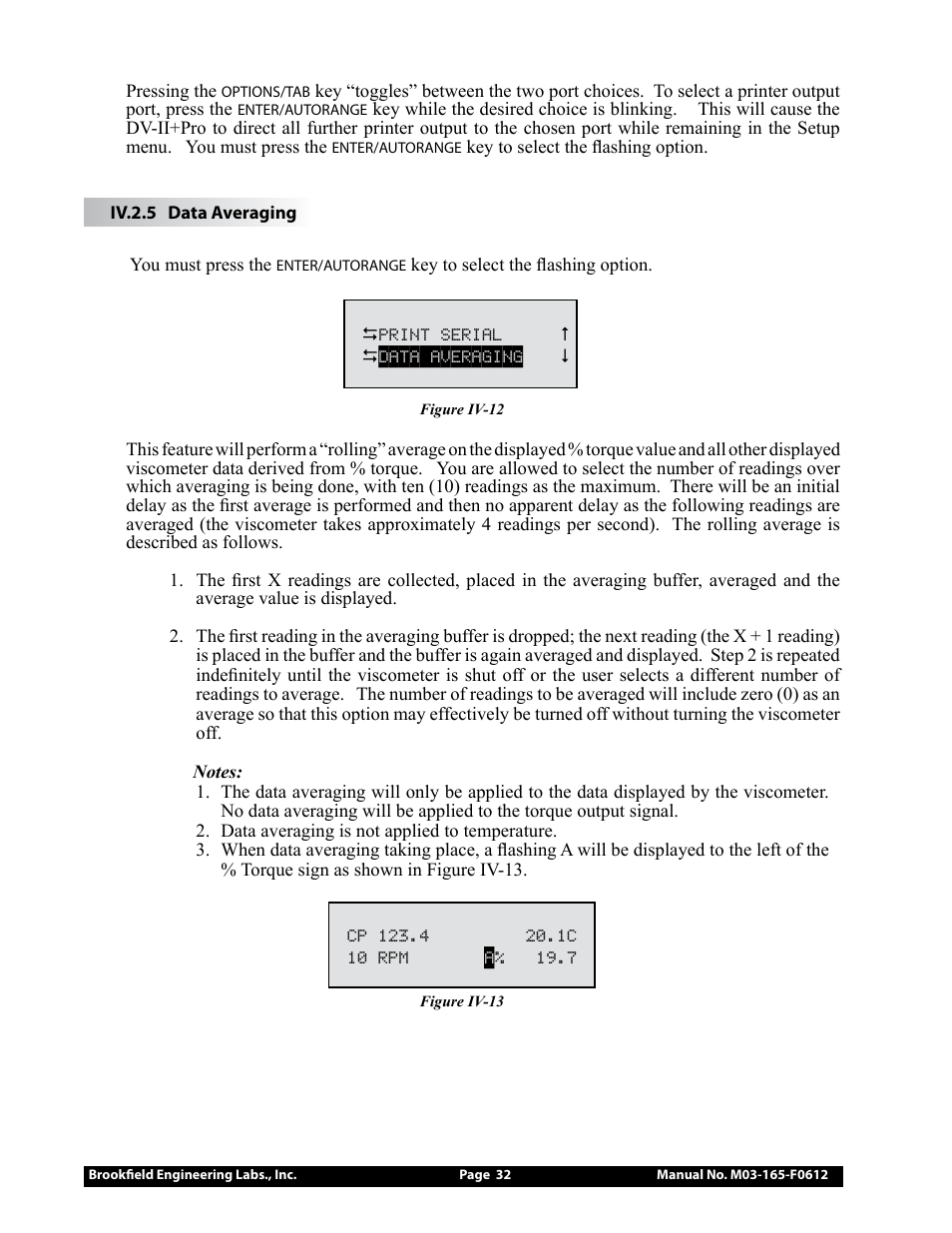 Brookfield DV2+Pro Viscometer User Manual | Page 32 / 101