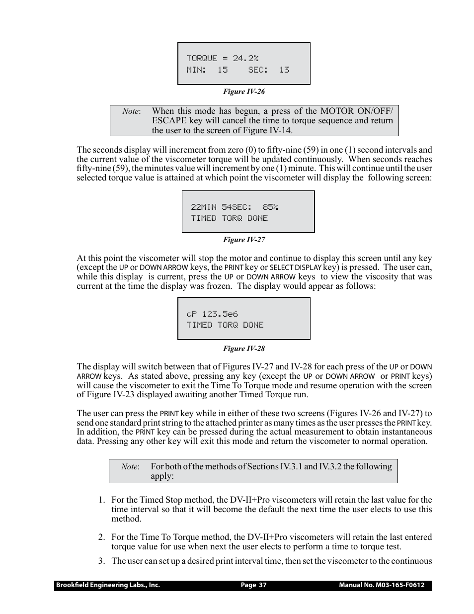 Brookfield DV2+Pro Viscometer User Manual | Page 37 / 101