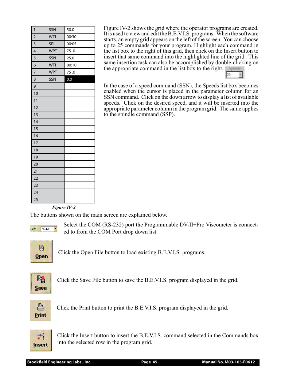 Brookfield DV2+Pro Viscometer User Manual | Page 45 / 101