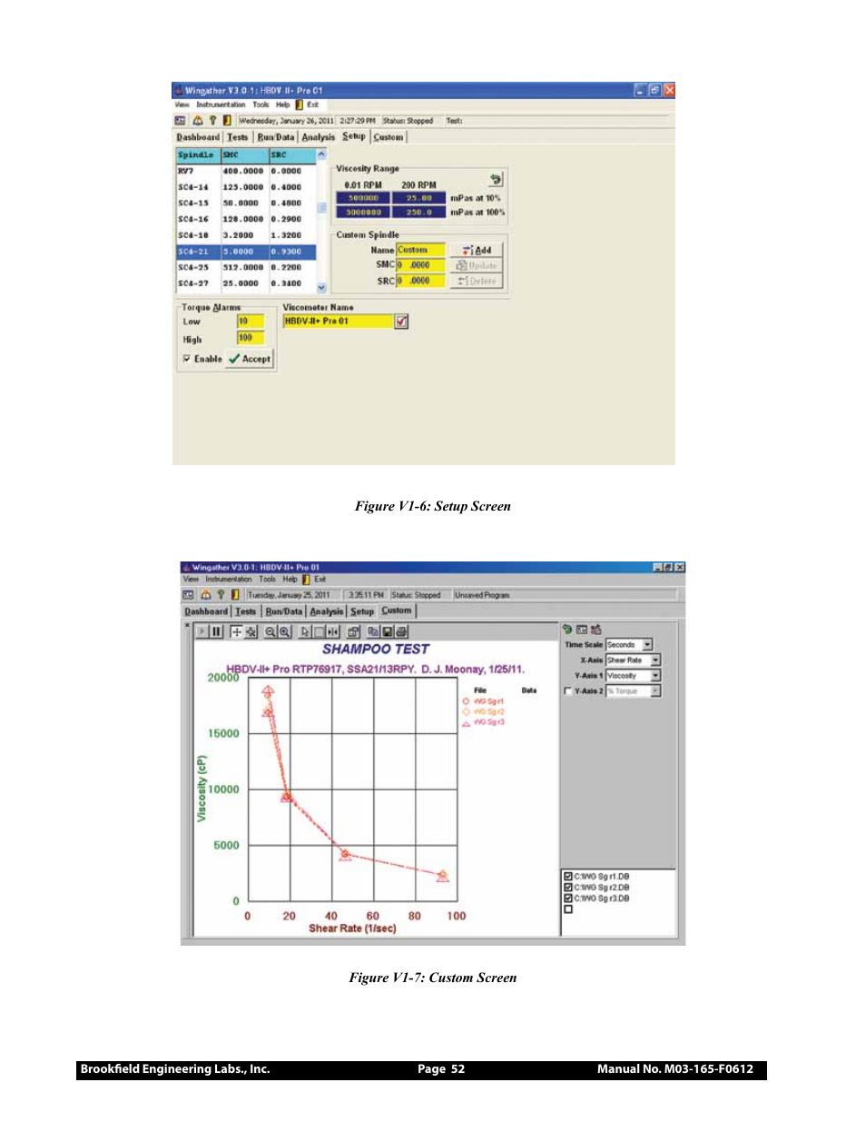 Brookfield DV2+Pro Viscometer User Manual | Page 52 / 101