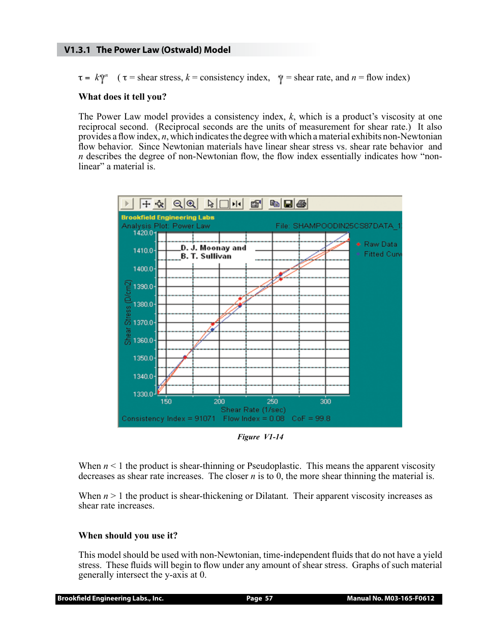 Brookfield DV2+Pro Viscometer User Manual | Page 57 / 101