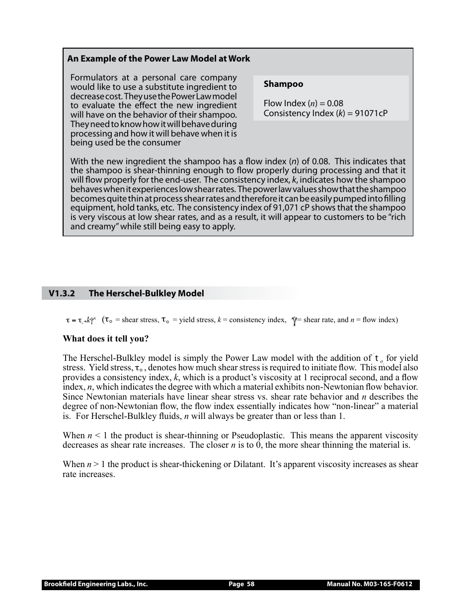 Brookfield DV2+Pro Viscometer User Manual | Page 58 / 101