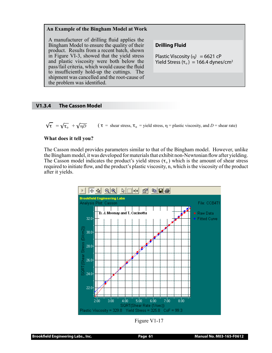 Brookfield DV2+Pro Viscometer User Manual | Page 61 / 101