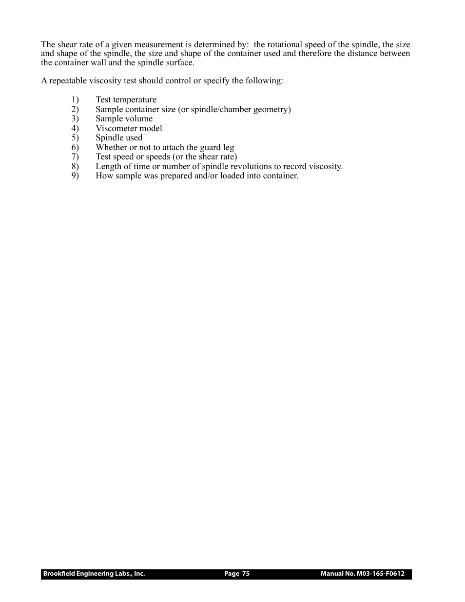 Brookfield DV2+Pro Viscometer User Manual | Page 75 / 101