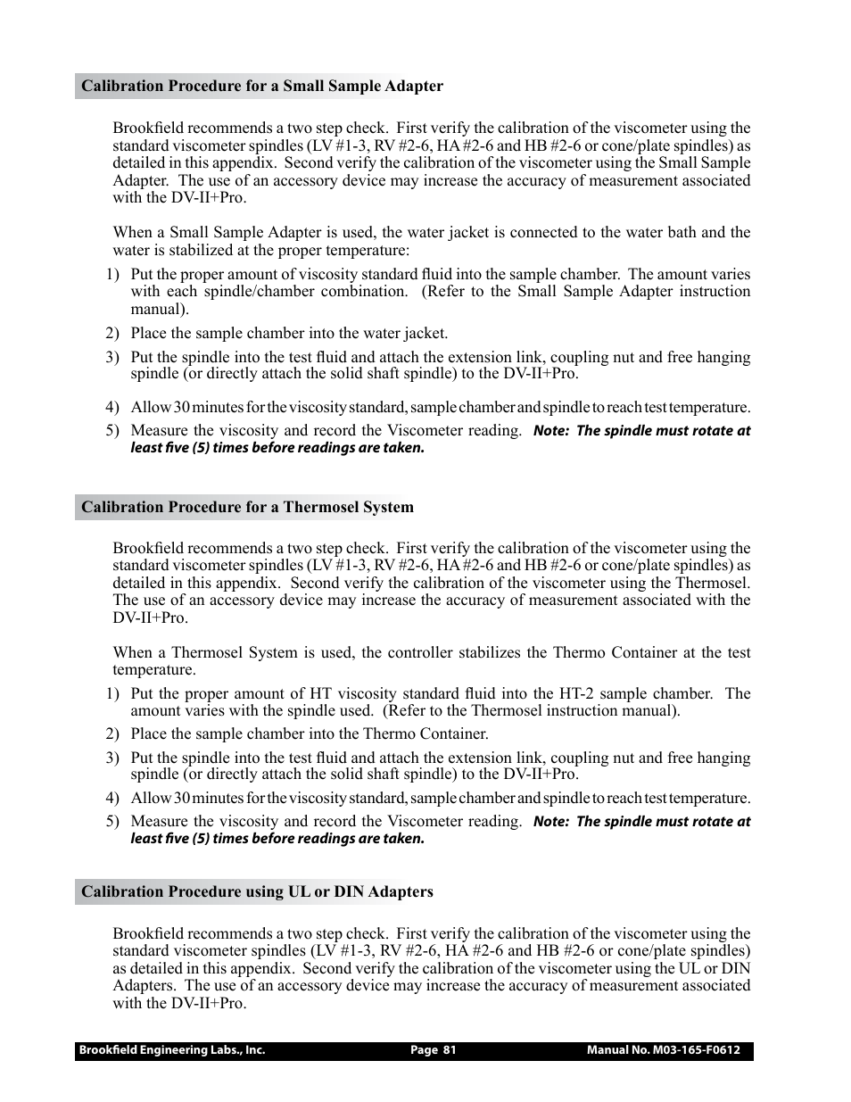 Brookfield DV2+Pro Viscometer User Manual | Page 81 / 101