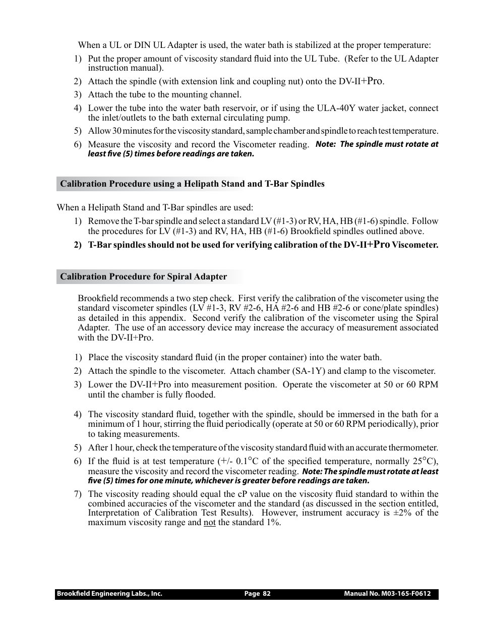 Brookfield DV2+Pro Viscometer User Manual | Page 82 / 101