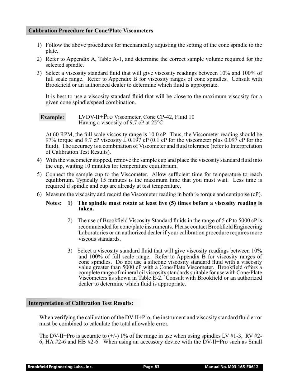 Brookfield DV2+Pro Viscometer User Manual | Page 83 / 101