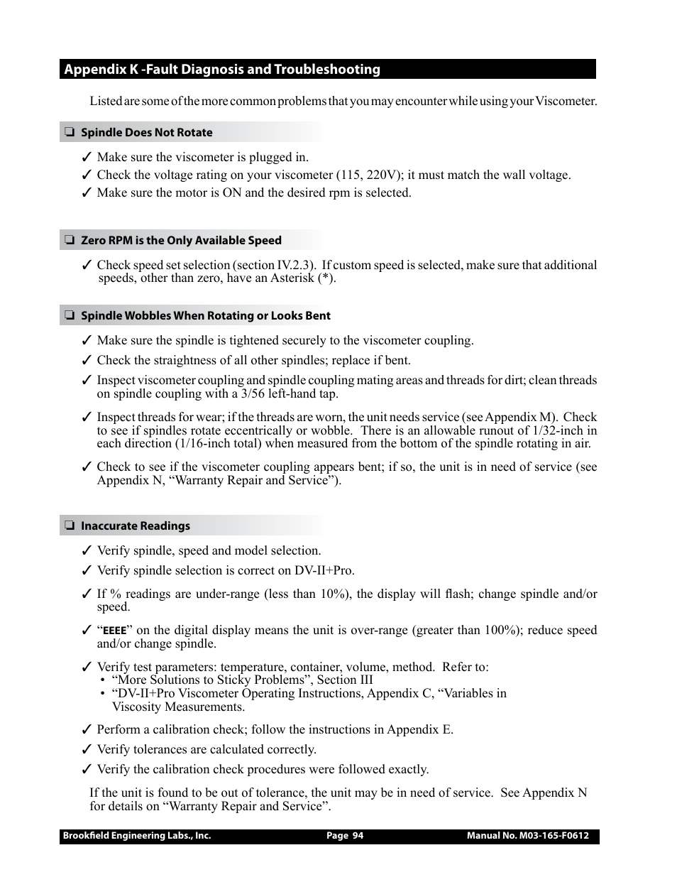 Brookfield DV2+Pro Viscometer User Manual | Page 94 / 101