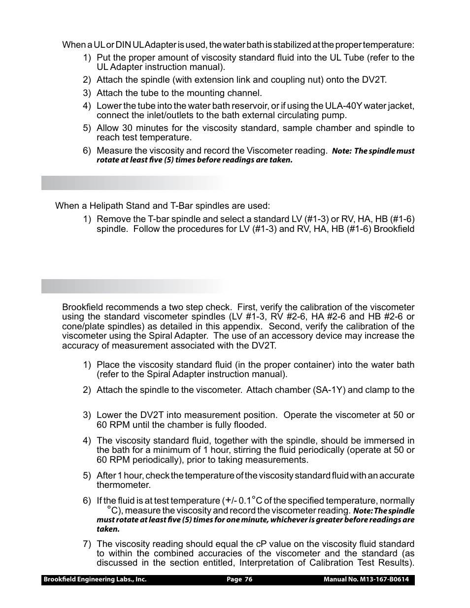 Brookfield DV2T Extra Viscometer User Manual | Page 76 / 95