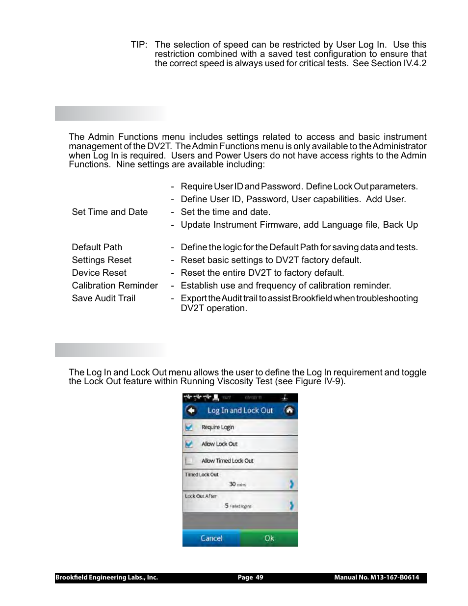 Brookfield DV2T Viscometer User Manual | Page 49 / 95