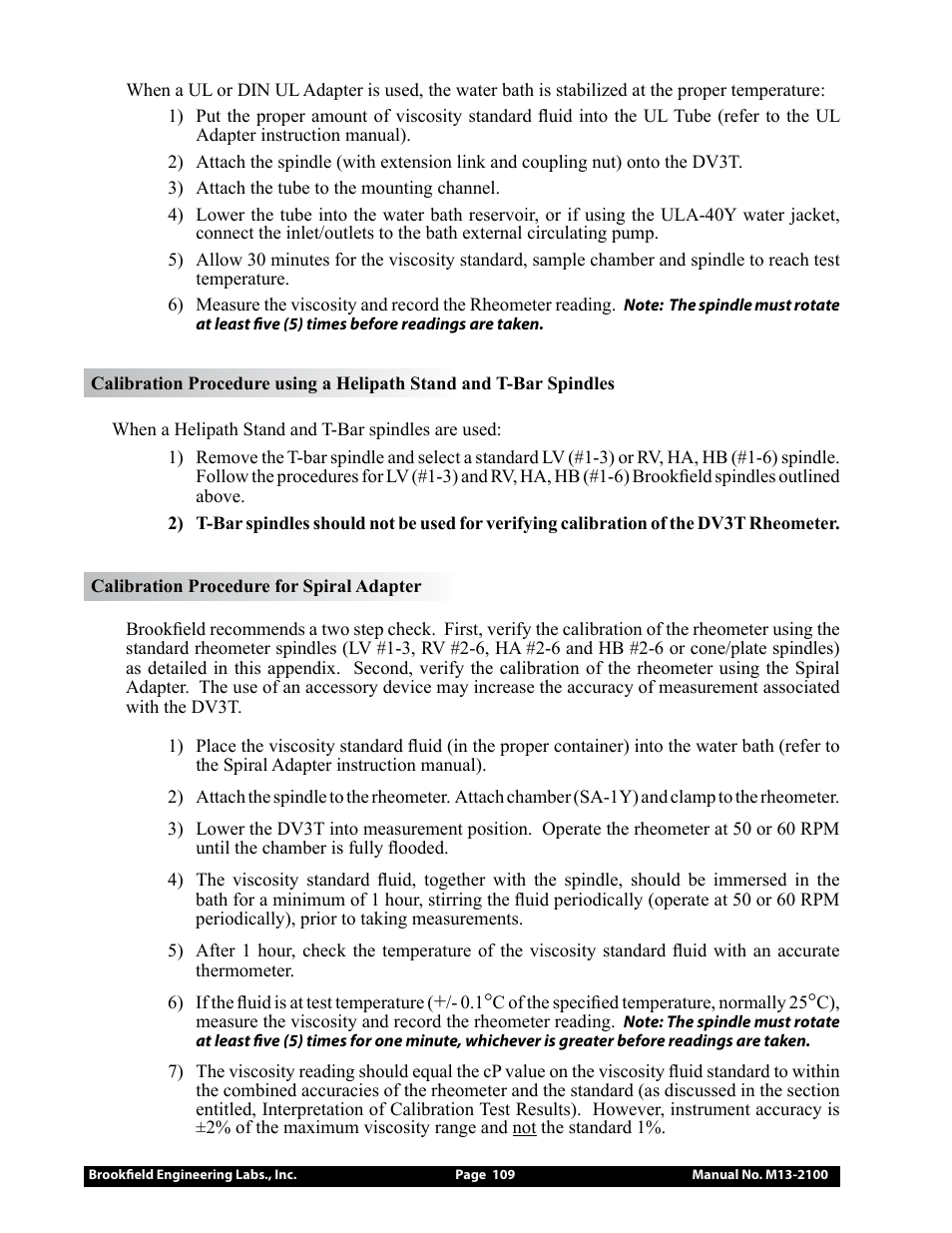 Brookfield DV3T Rheometer User Manual | Page 109 / 125