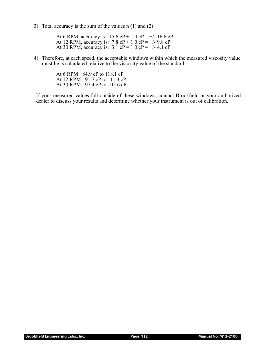 Brookfield DV3T Rheometer User Manual | Page 112 / 125