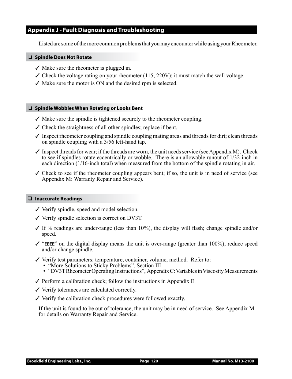 Brookfield DV3T Rheometer User Manual | Page 120 / 125