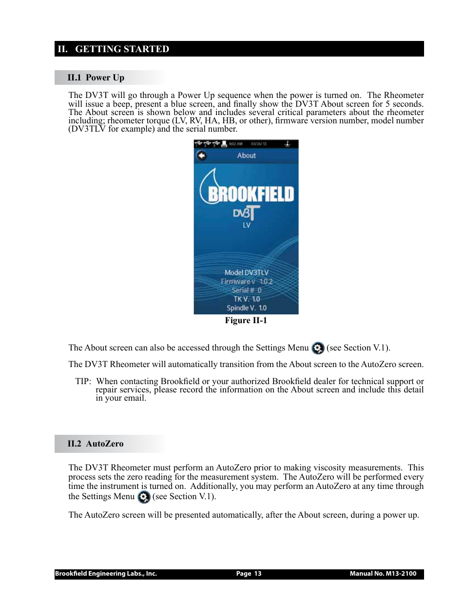 Brookfield DV3T Rheometer User Manual | Page 13 / 125