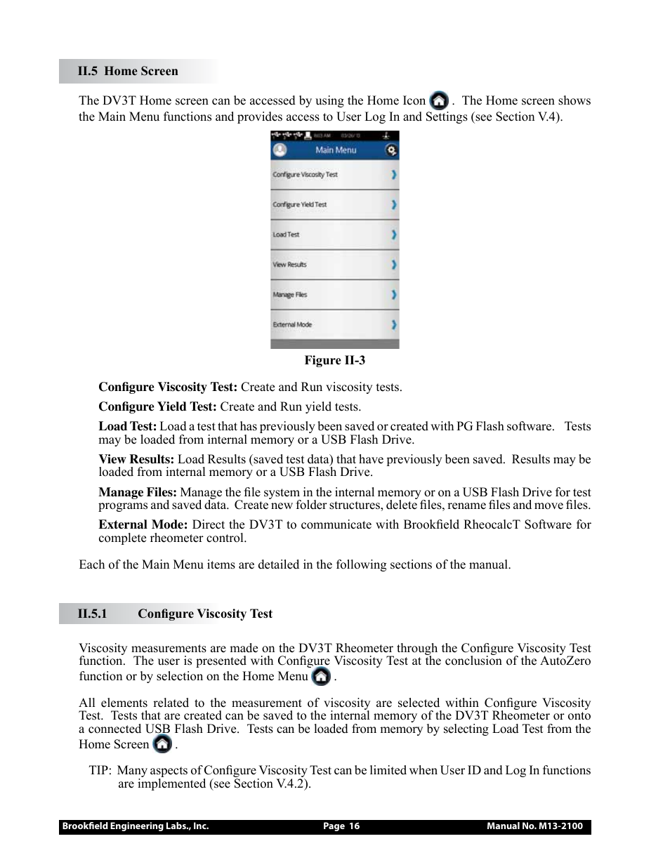 Brookfield DV3T Rheometer User Manual | Page 16 / 125