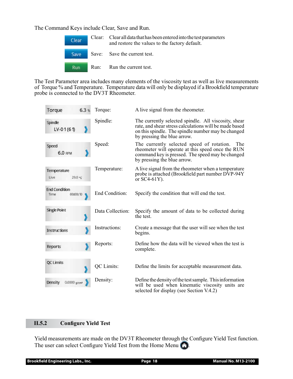 Brookfield DV3T Rheometer User Manual | Page 18 / 125