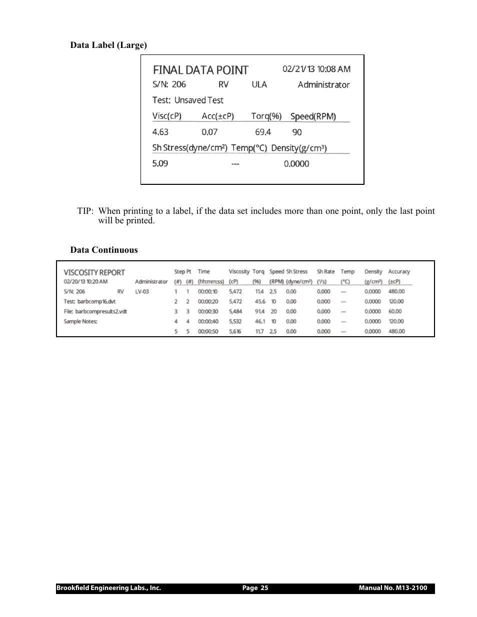 Brookfield DV3T Rheometer User Manual | Page 25 / 125