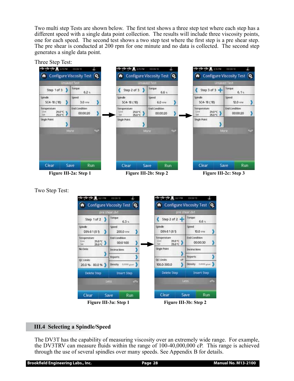 Brookfield DV3T Rheometer User Manual | Page 28 / 125