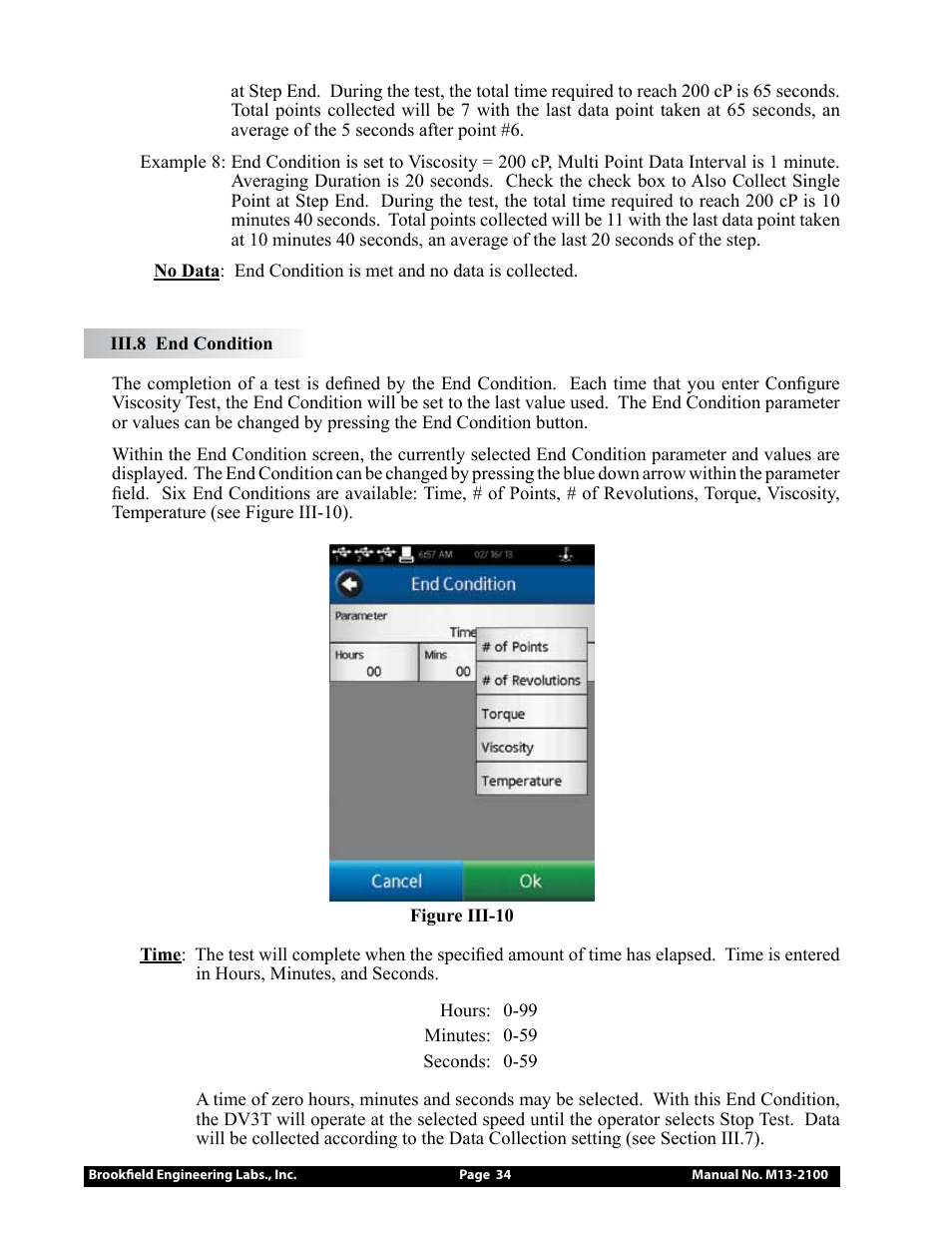 Brookfield DV3T Rheometer User Manual | Page 34 / 125