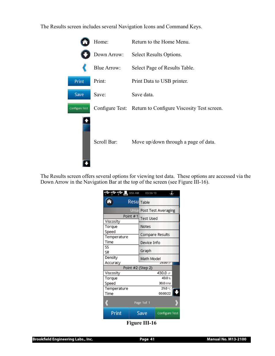 Brookfield DV3T Rheometer User Manual | Page 41 / 125