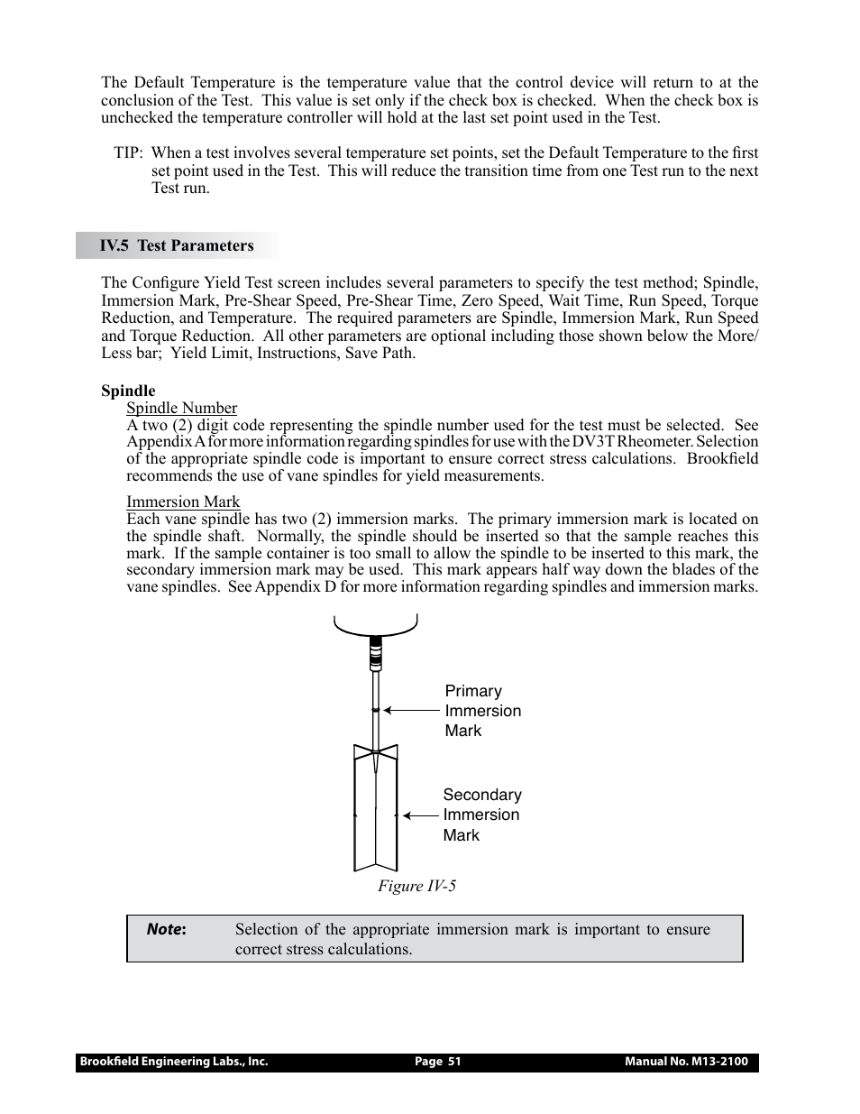 Brookfield DV3T Rheometer User Manual | Page 51 / 125