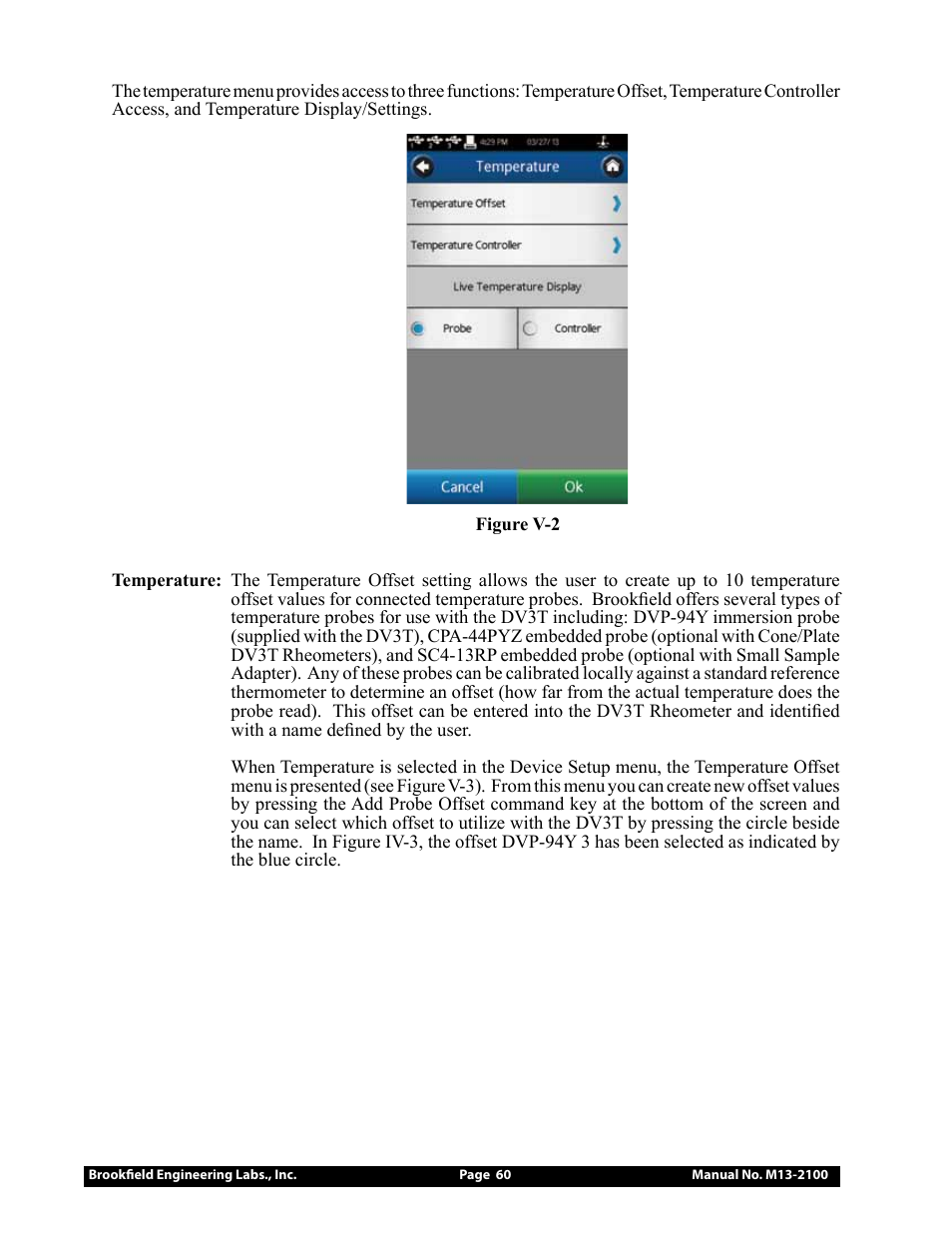 Brookfield DV3T Rheometer User Manual | Page 60 / 125