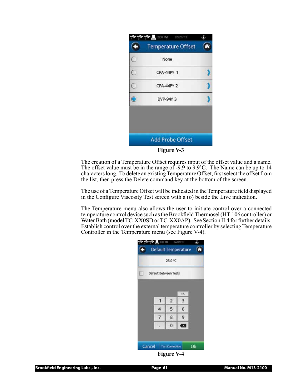 Brookfield DV3T Rheometer User Manual | Page 61 / 125