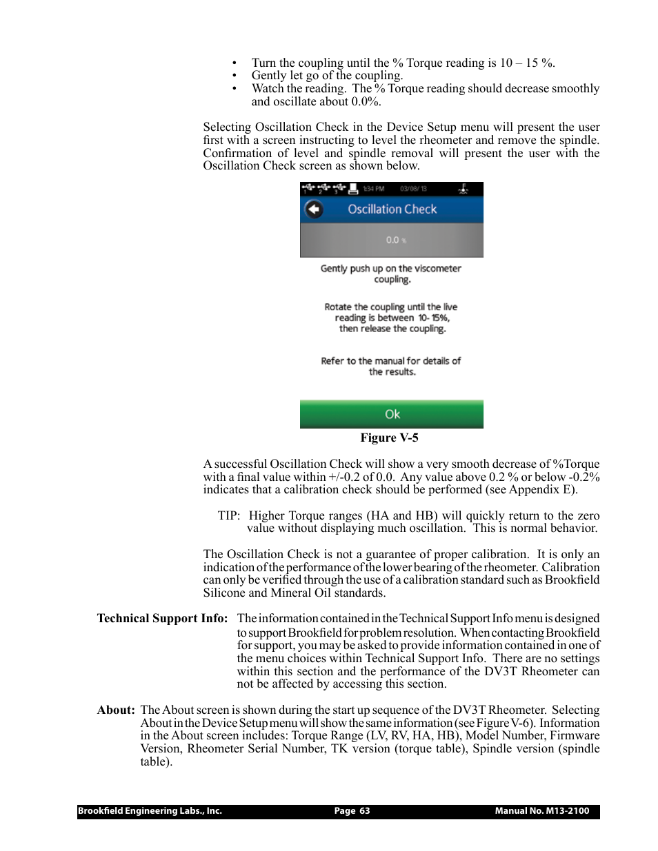 Brookfield DV3T Rheometer User Manual | Page 63 / 125