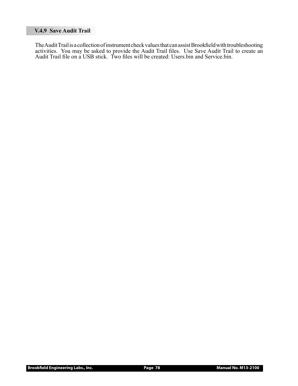 Brookfield DV3T Rheometer User Manual | Page 78 / 125