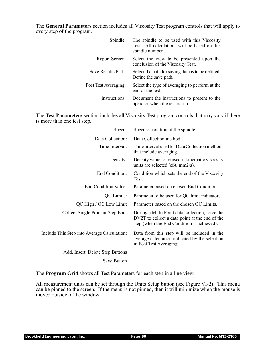 Brookfield DV3T Rheometer User Manual | Page 80 / 125