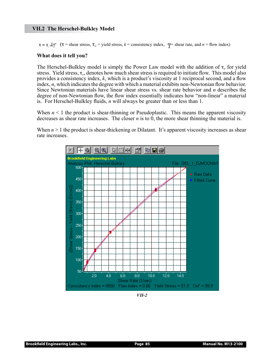 Brookfield DV3T Rheometer User Manual | Page 85 / 125