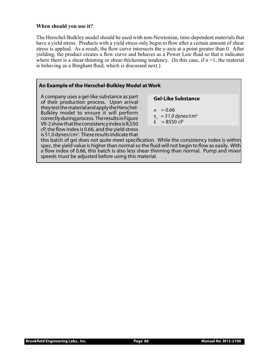 Brookfield DV3T Rheometer User Manual | Page 86 / 125