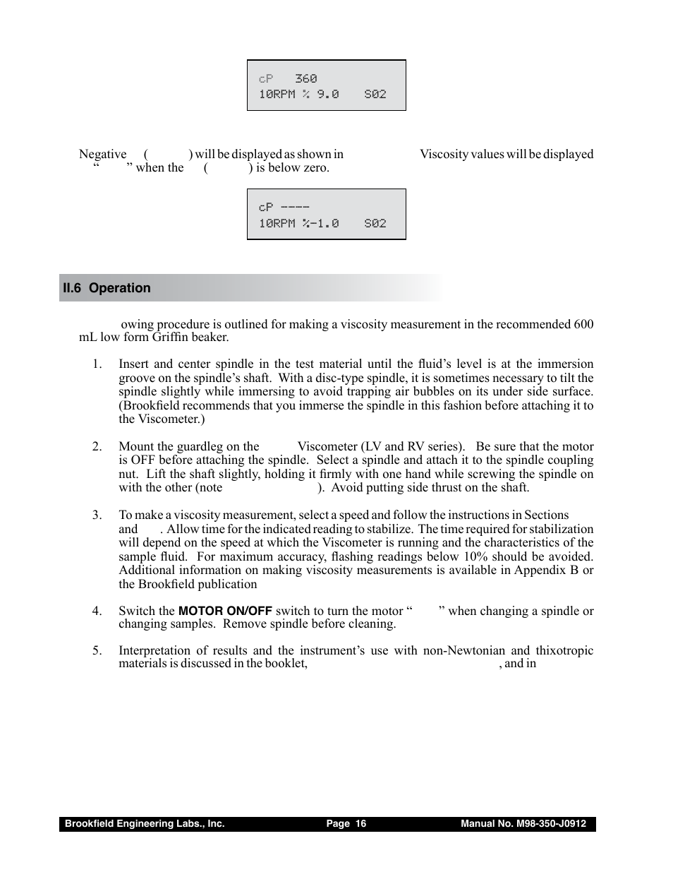 Brookfield DV-E Viscometer User Manual | Page 16 / 37