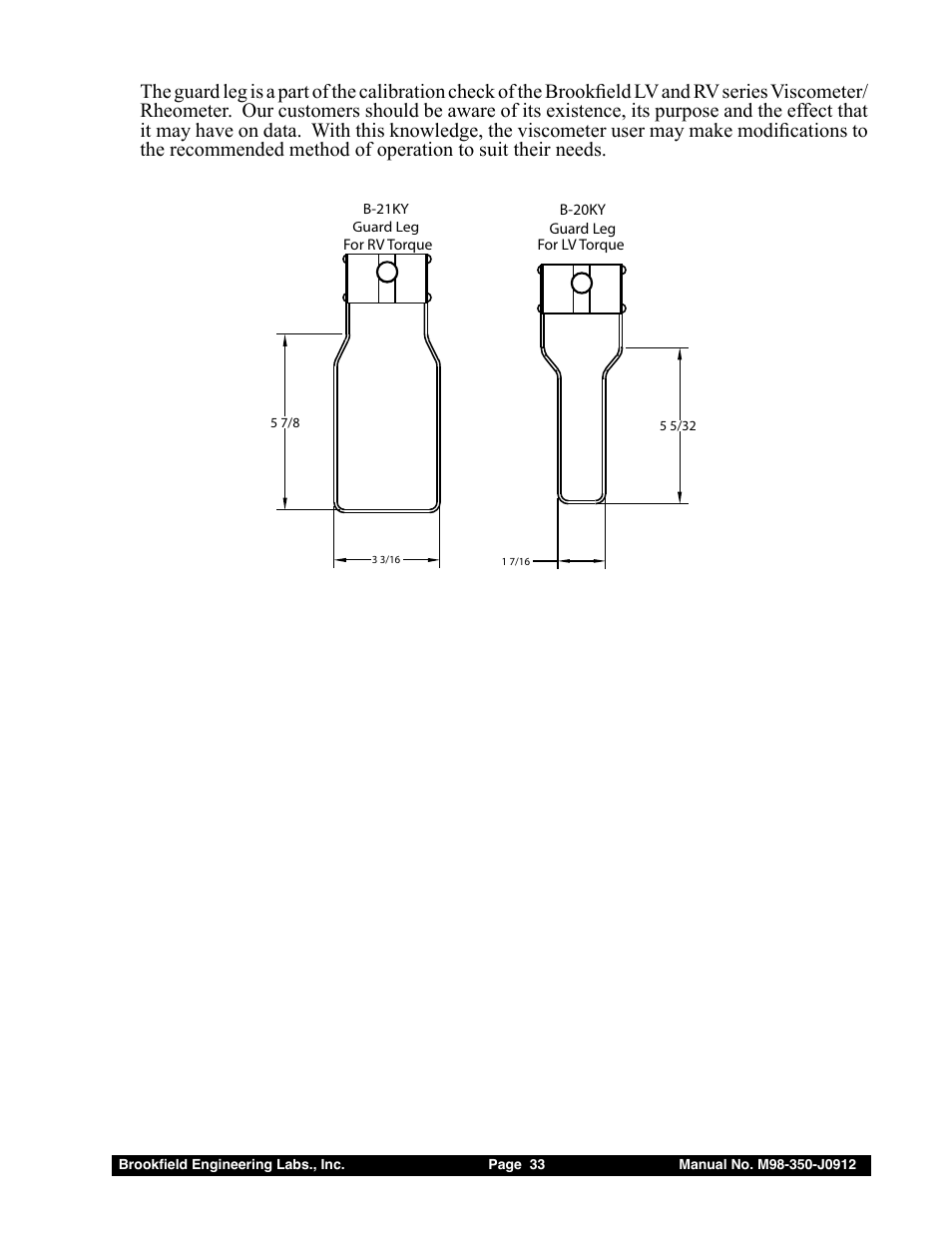 Brookfield DV-E Viscometer User Manual | Page 33 / 37