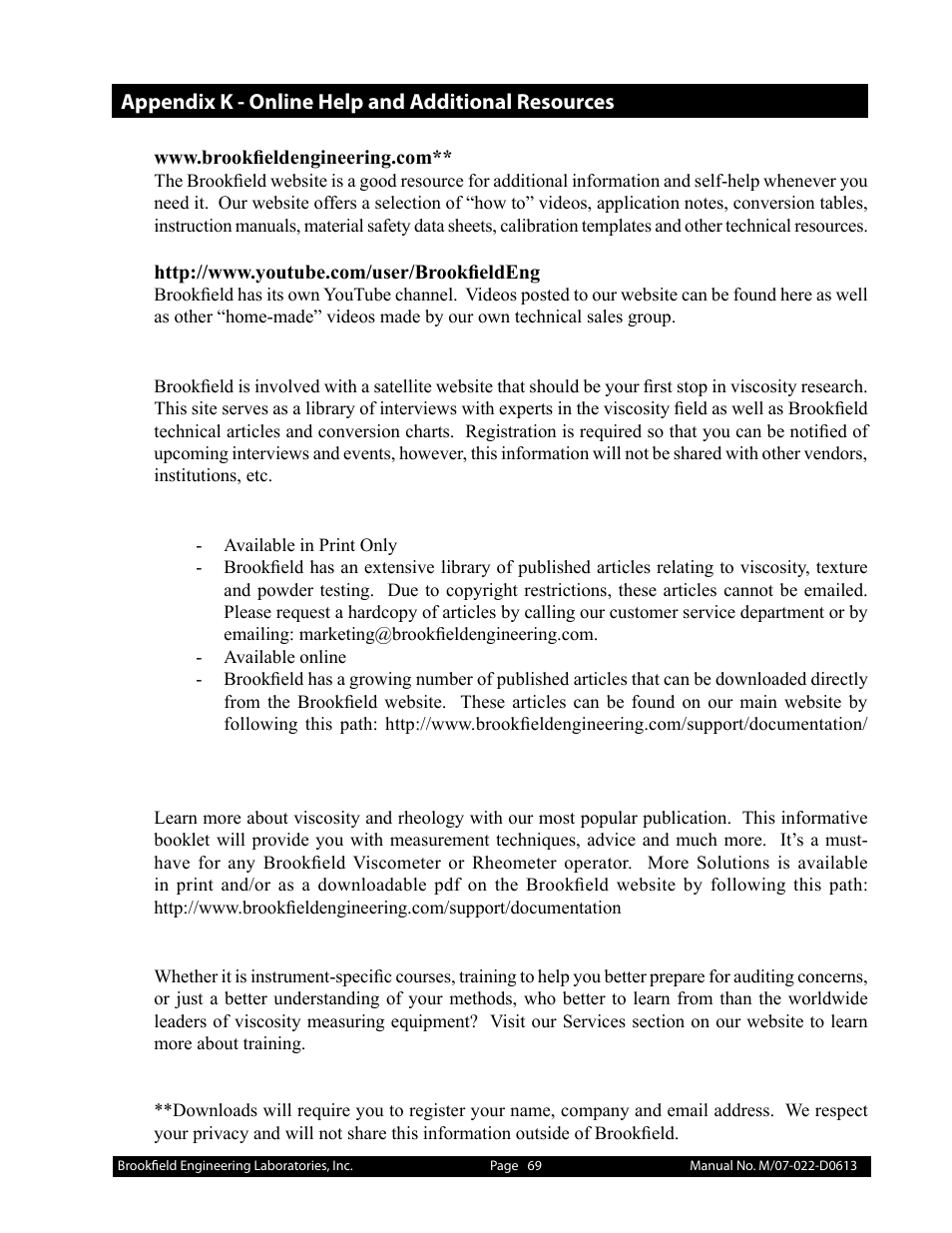 Brookfield DV-I Prime User Manual | Page 69 / 71