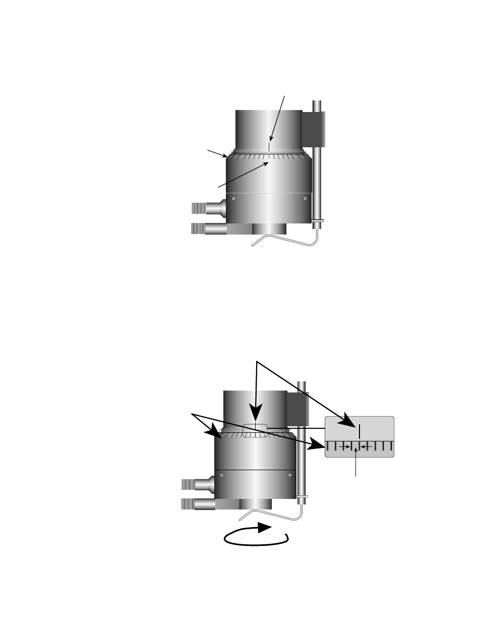 Index mark adjusting ring one scale division | Brookfield DV-II+ Digital Viscometer User Manual | Page 23 / 51
