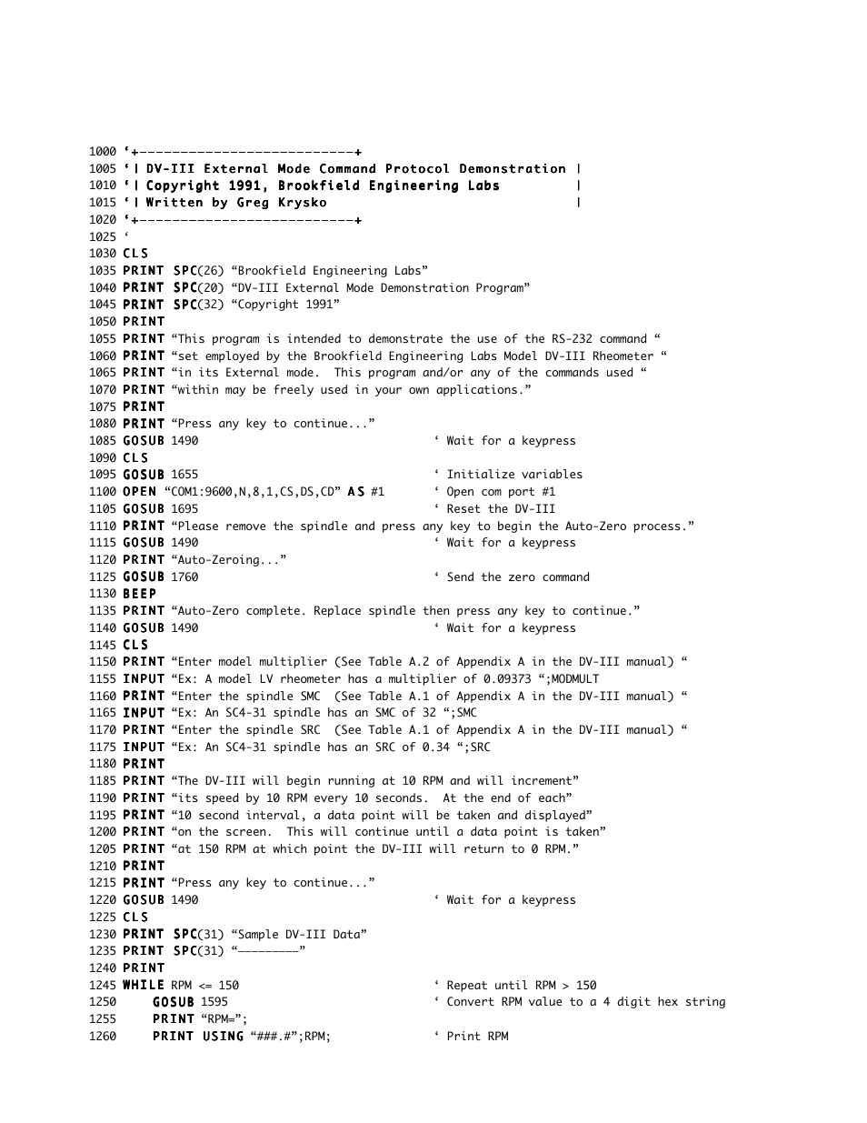 Brookfield DV-III Rheometer User Manual | Page 54 / 64