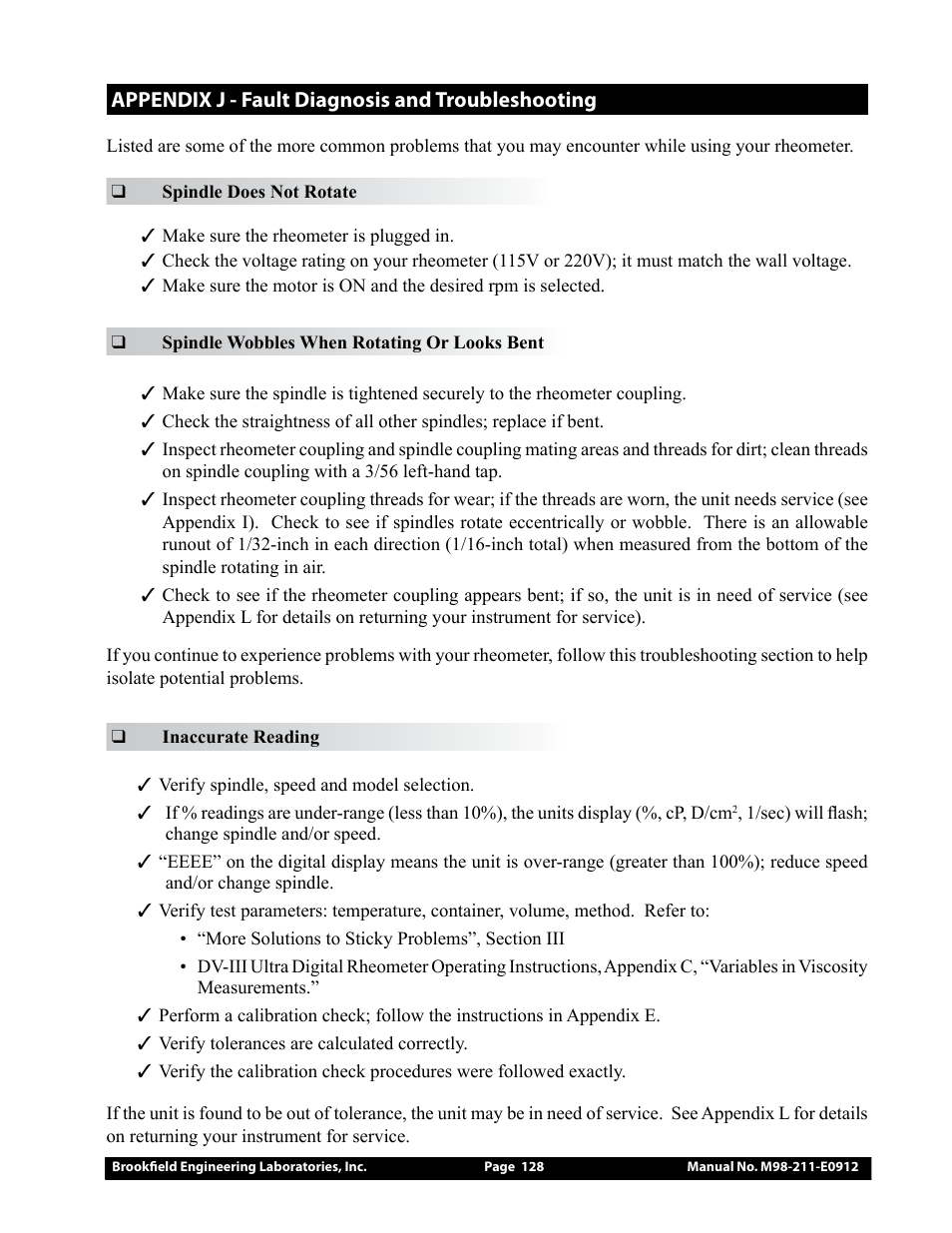 Brookfield DV-III Ultra Rheometer User Manual | Page 128 / 133