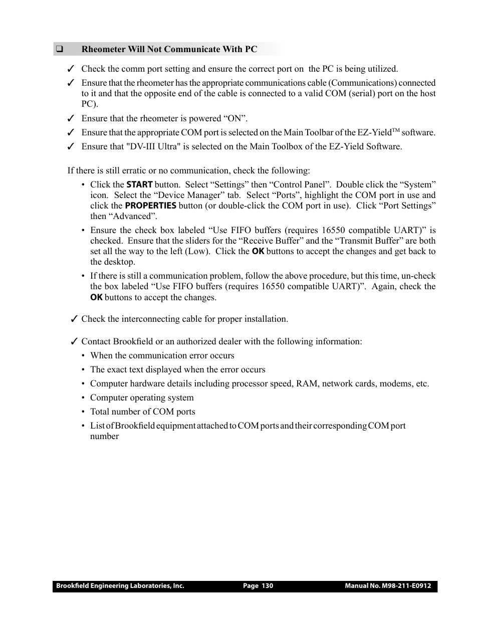 Brookfield DV-III Ultra Rheometer User Manual | Page 130 / 133