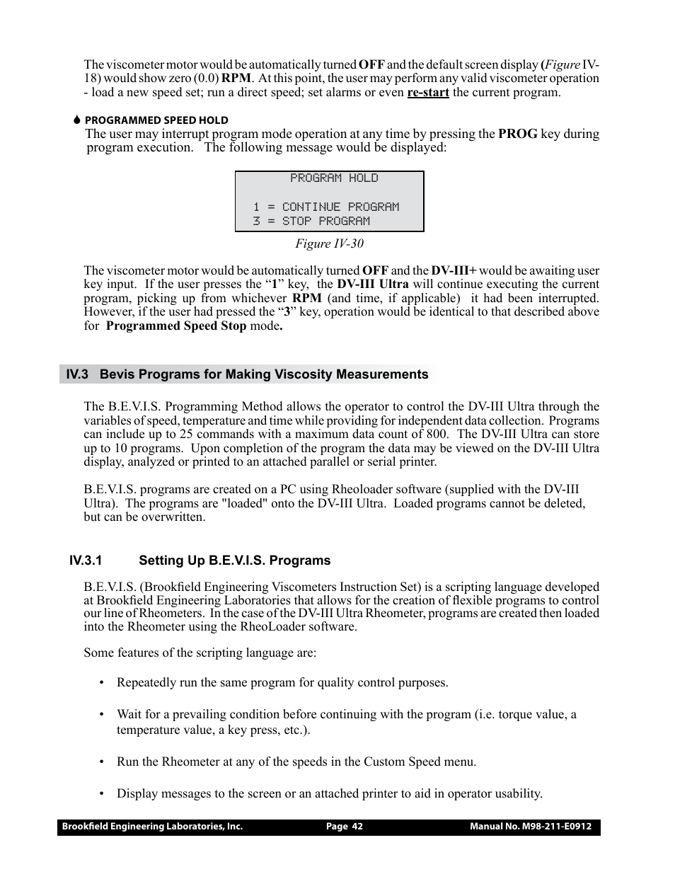 Brookfield DV-III Ultra Rheometer User Manual | Page 42 / 133