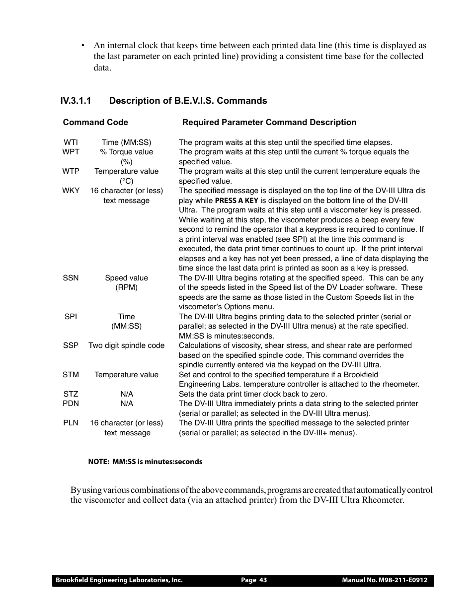 Brookfield DV-III Ultra Rheometer User Manual | Page 43 / 133