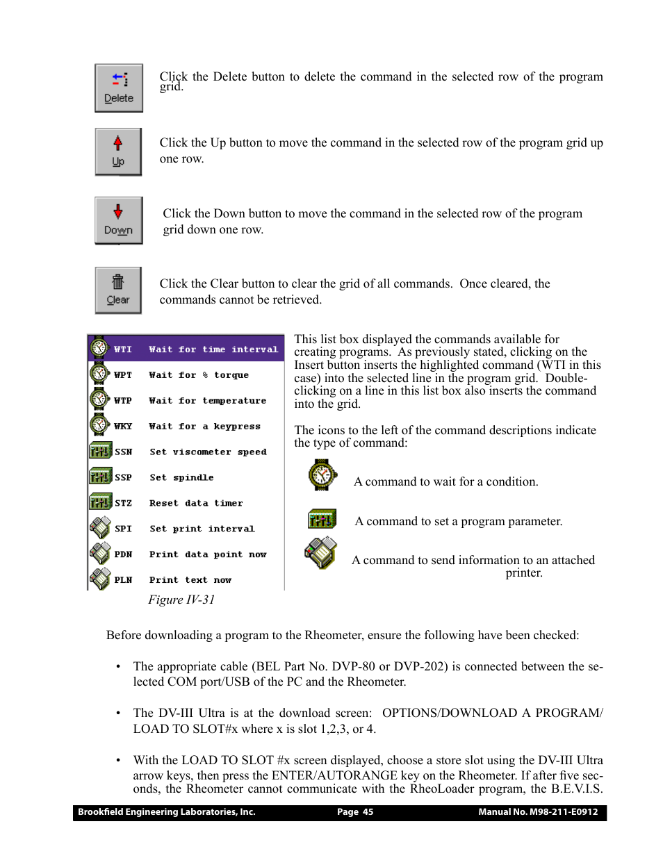 Brookfield DV-III Ultra Rheometer User Manual | Page 45 / 133