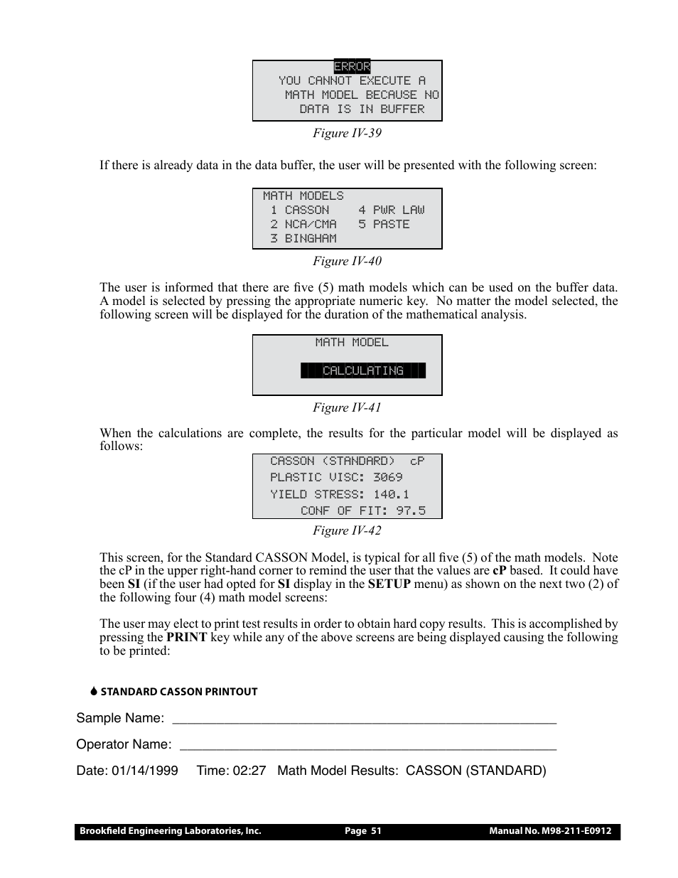 Brookfield DV-III Ultra Rheometer User Manual | Page 51 / 133
