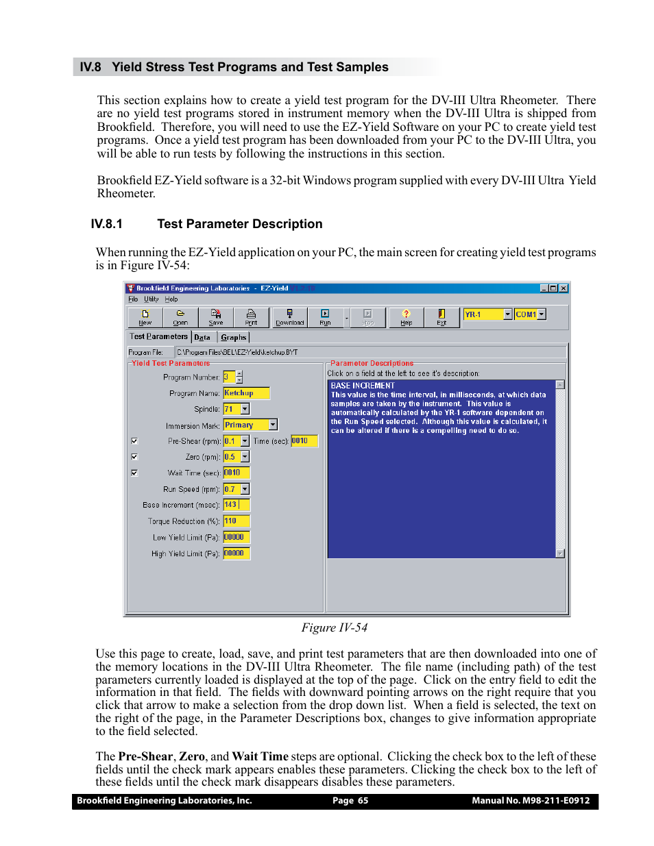 Brookfield DV-III Ultra Rheometer User Manual | Page 65 / 133